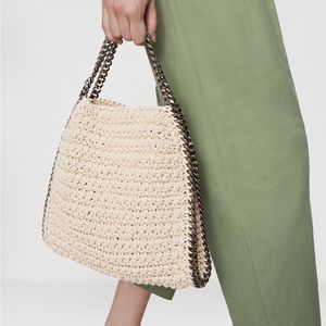 New with tags Stella McCartney mini tote cotton crochet